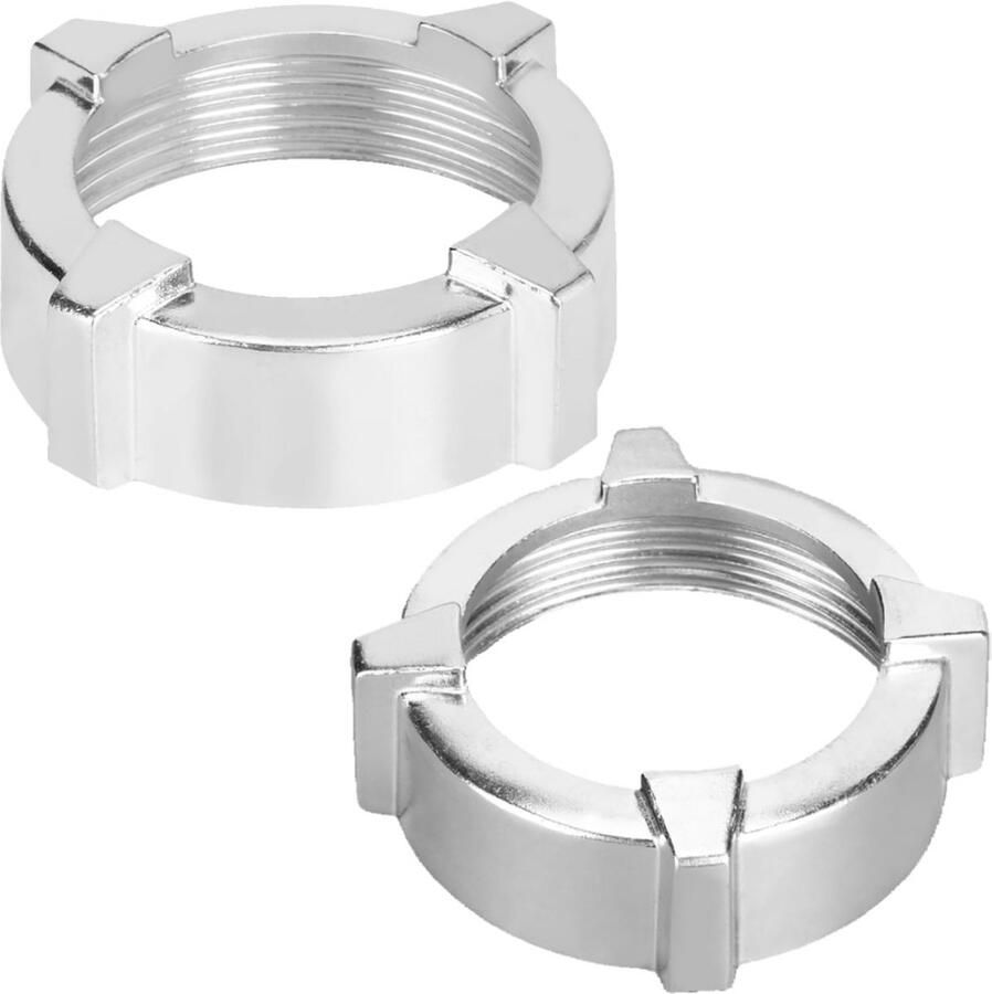 2 Stks Vleesmolen Noten 6 cm Binnendiameter Vleesmolen Moer Keuken Vleesmolen Vervangende Onderdelen voor Vleesmolen Elektrische Vleesmolen