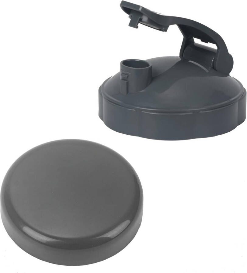 2 stuks -1 plat deksel en 1 flip top- vervangende onderdelen voor het deksel van de Nutribullet blender voor Nutribullet 600W en 900W 18 24 32 oz