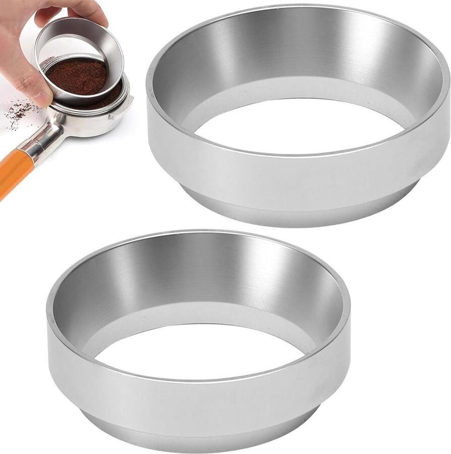 2 Stuks 51 mm Dispensing Ring – Magnetische Aluminium Espresso Accessoires voor Portafilters en Koffie Bereiding Koffie Accessoires en Barista Tools