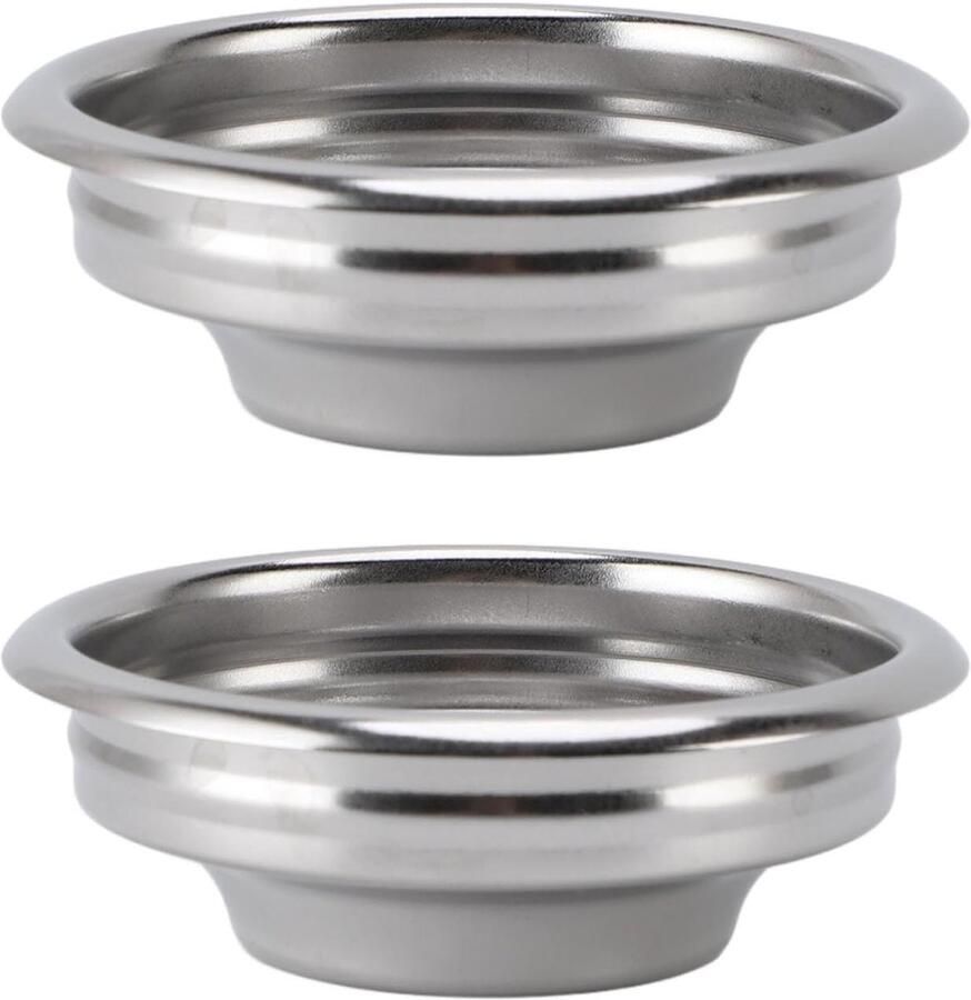 2 Stuks 58mm Filterhouder Filtermand Roestvrij Staal 1 Kopje Koffie Filterhouder Mand Kom voor Koffiemachine Filterhouder Onderdelen