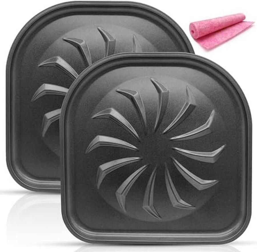 2 Stuks Airfryer Drip Tray Antiaanbak Vervangend Accessoire voor 10 inch Airfryer Ovens