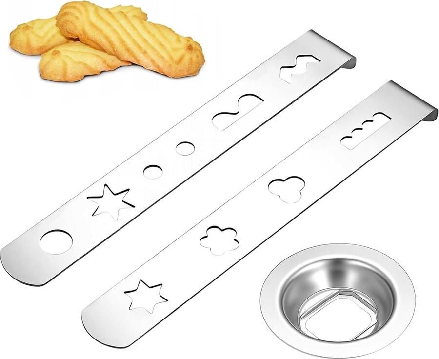 2 stuks bakaccessoires voor vleesmolen koekjes accessoires voor vleesmolen 8 vormen voor MUM4 MUM5 met 58 mm aansluiting