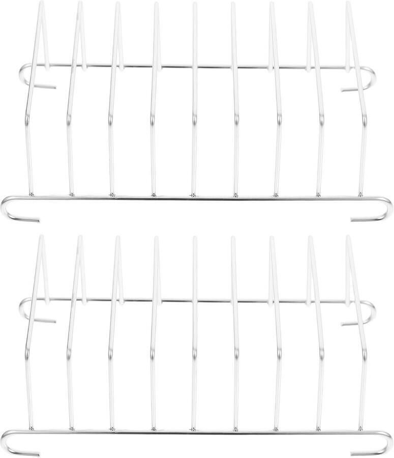 2 Stuks Broodroosterstandaard voor Airfryer en Oven Roestvrijstalen Bakaccessoires