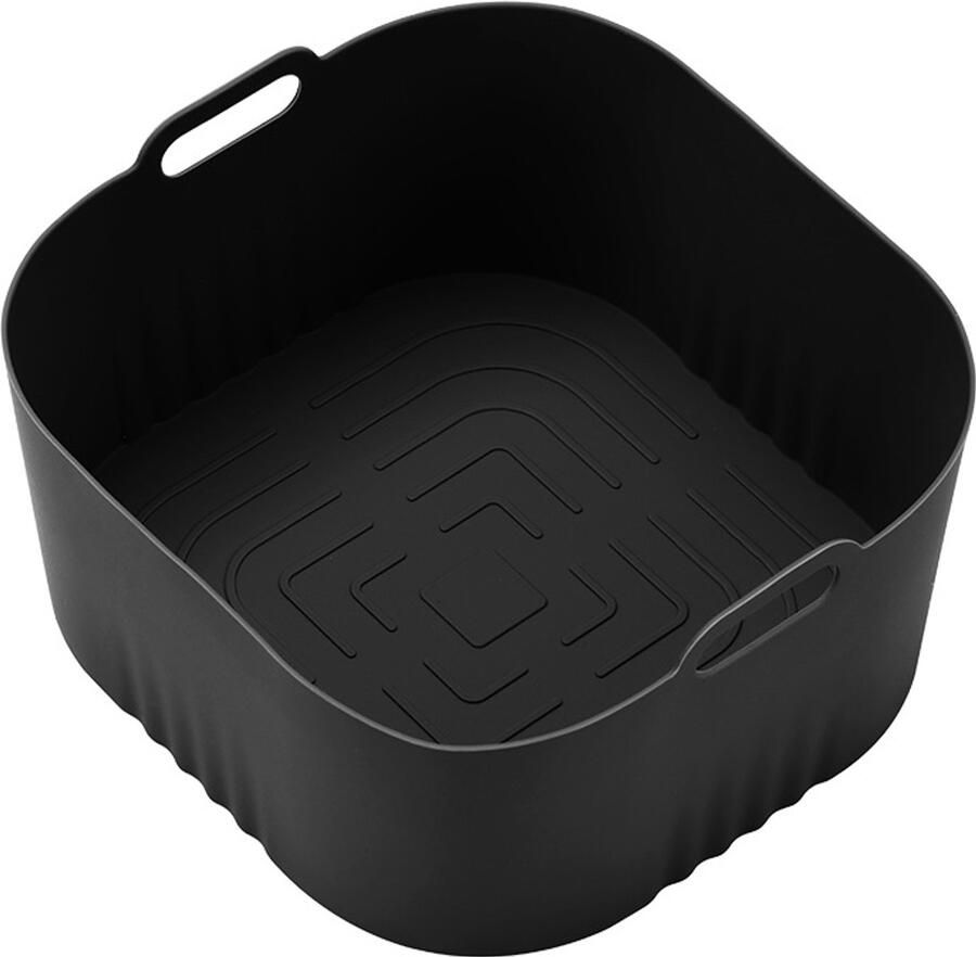 2 stuks Geschikt voor HD9252 HD9200 HD9255 luchtkoker silicone bakplaat vierkant luchtkoker silicone bakplaat luchtkoker accessoires- zwart