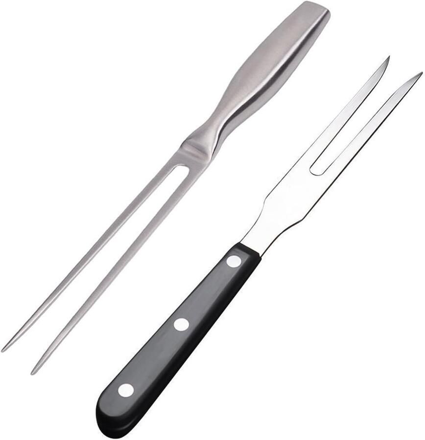 2 stuks grillvork van roestvrij staal picknickgereedschap voor buiten keukenaccessoires voedselvorken keukengereedschap