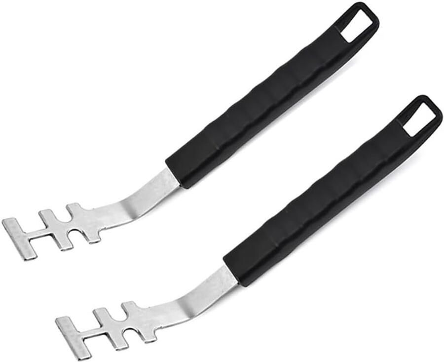 2 stuks hittebestendige grillroosterlifter anti-verbranding grillrooster lift gereedschap BBQ gereedschap accessoires universele handgrepen koken grill lift gereedschap grill voor thuis