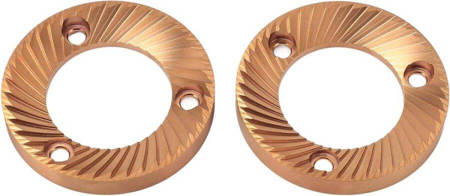 2 Stuks Koffiemolen Platte Braam Koolstofnitride Coating Hoge Uniformiteit 64mm Molen Plaat voor DF64 DF64P DF64E DF64V E5P E6P E37J Inclusief Montageproces in HTML