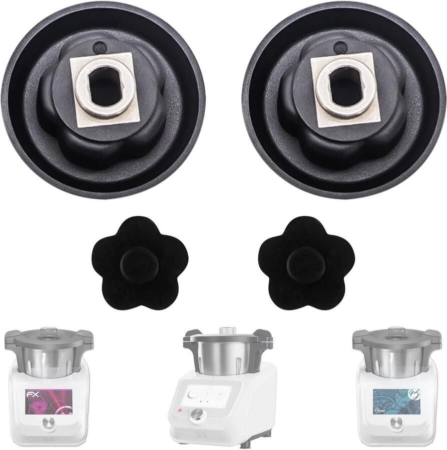 2 stuks koppeling voor keukenmachine vervangingsonderdelen voor aandrijving compatibel met Monsieur Cuisine Smart MCC MCS