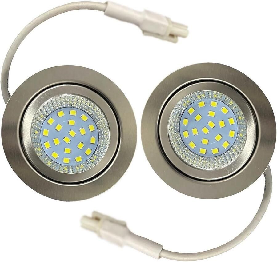 2 Stuks LED Verlichting voor Afzuigkap 2.5W Warm Wit 3000K Spaarlamp Equivalent