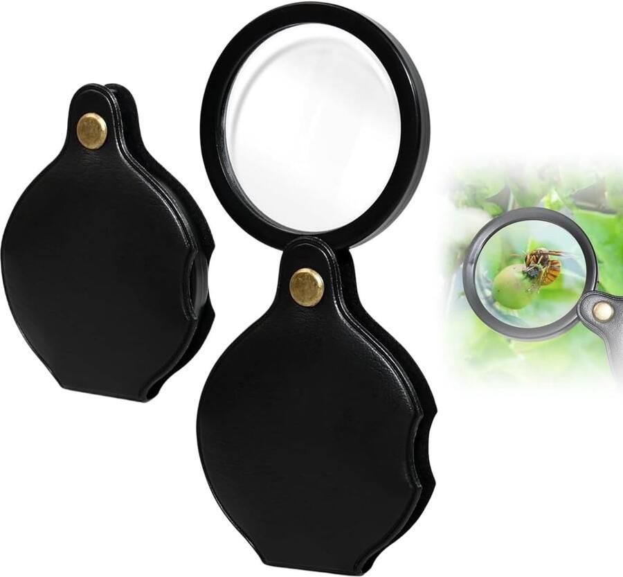 2 stuks leesloep nieuwe opvouwbare handloep leeshulp 15x zakvergrootglas