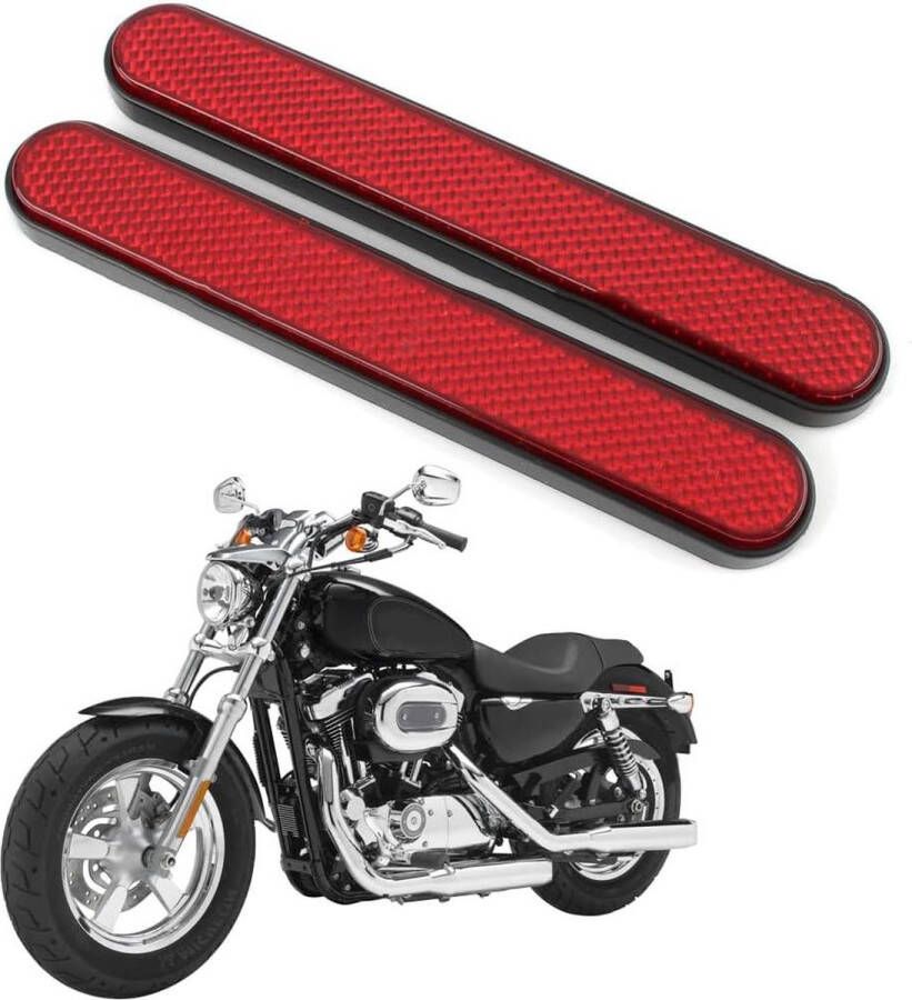 2 stuks mini 143 x 28 x 8 mm fiets reflector multifunctionele scooter motorfiets accessoires
