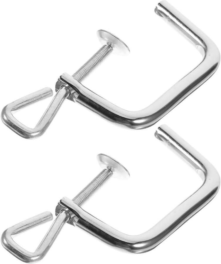 2 stuks pastamachine vervangende handgreep tafelklem kruk voor het bevestigen van noedelmaker accessoires keukengereedschap voor noedelmakers zilver