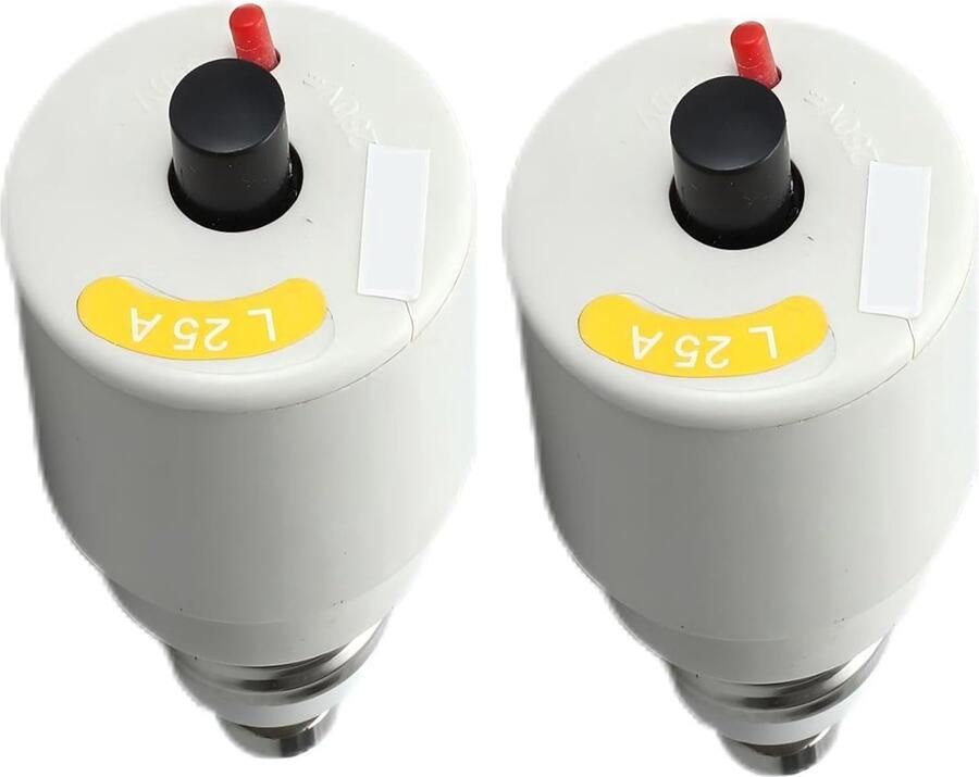 2 stuks schroefautomaat (zekering voor oude elektrische verdeling) contactzekering schroefautomaat 25A Europees kwaliteits wit