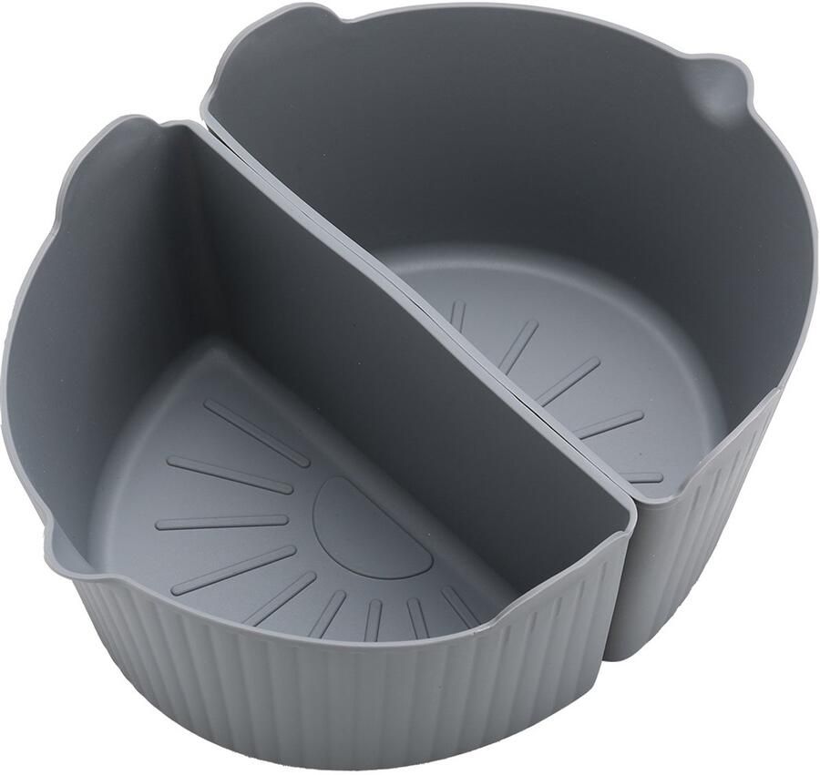 2 stuks Slowcooker siliconen bekleed met siliconen slowcooker liner gemakkelijk te reinigen slowcooker liner accessoires- grijs - Foto 1