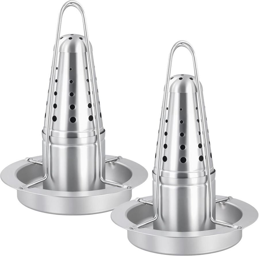 2 Stuks Verticale Kipstandaard RVS voor Grill en Oven