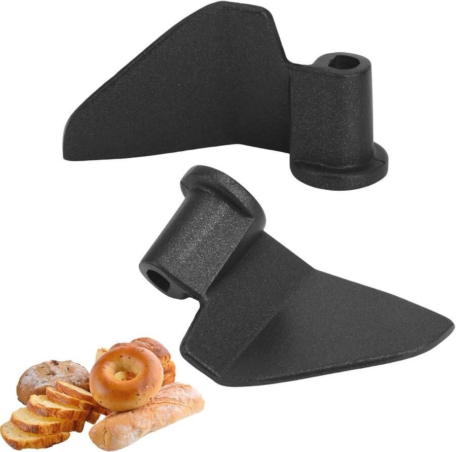 2 Stuks Vervangende Kneedpeddels voor Broodbakmachines van Aluminium