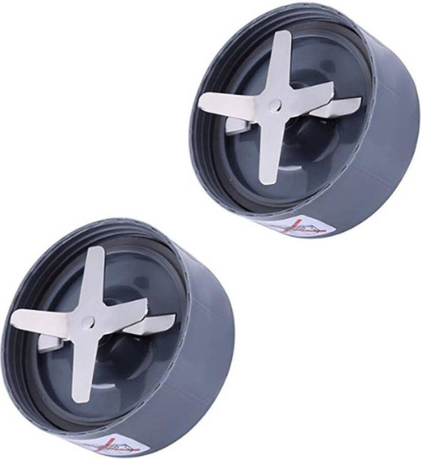 2 stuks Vervangende sapcentrifuge roestvrijstalen lemmetbasis sapcentrifuge accessoire geschikt voor 600 900W NutriBullet Mixer (900W)