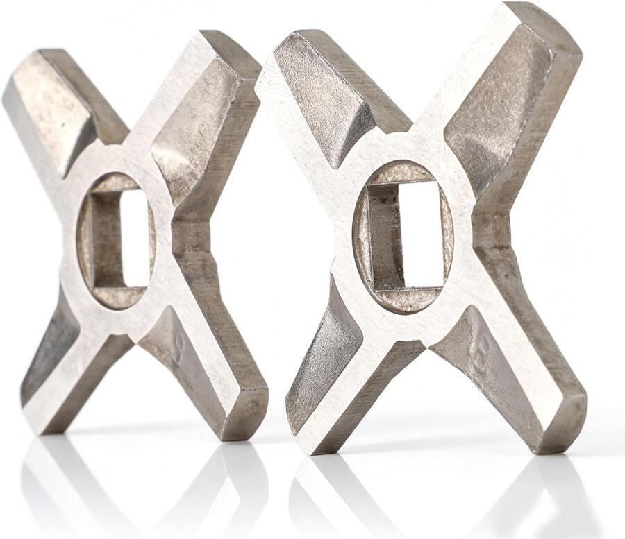 2 stuks vleesmolen-messen roestvrij stalen messensnijder vleesmolen-messensnijder vervangende voedselmolen-accessoires vleesmolen-machine-onderdelen 5 cm