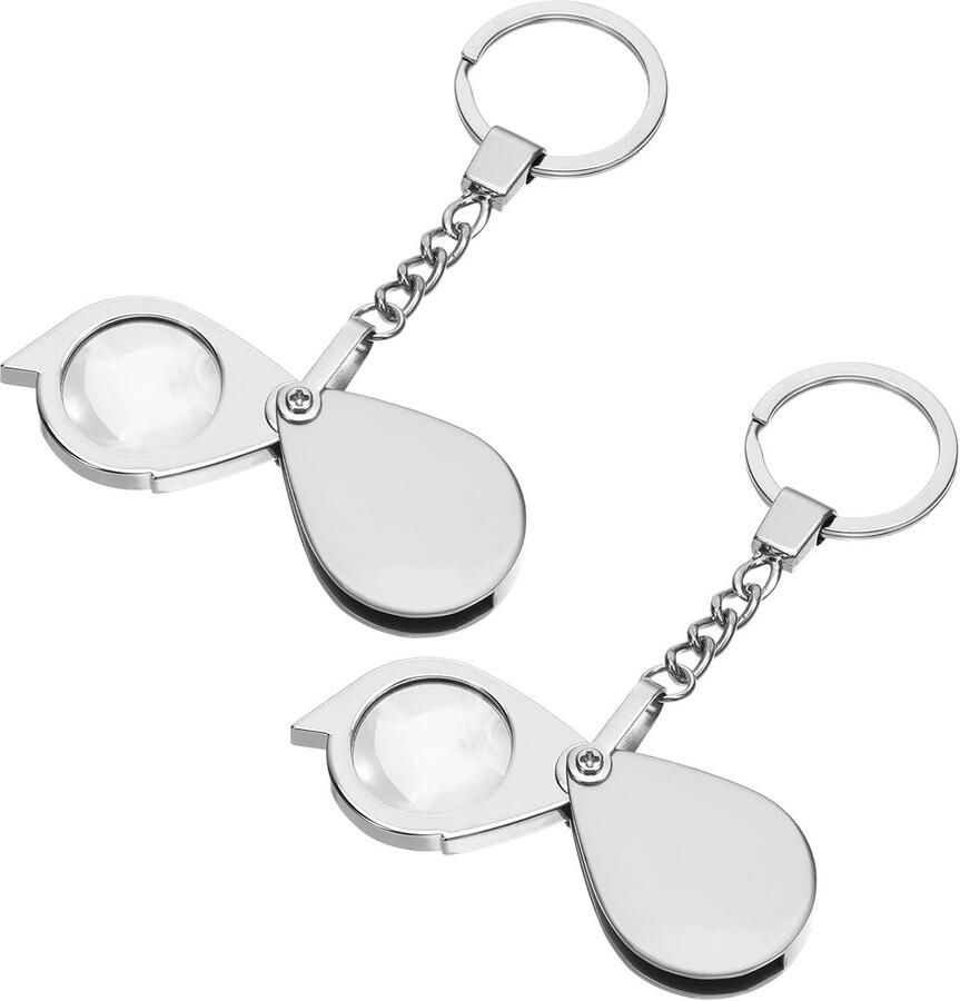 2 stuks zakloep 20-voudige en 30-voudige sieradenvergroting glazen vergrootglas klein vergrootglas opvouwbaar handloep juweliersvergrootglas loepglas voor het lezen van boeken kranten