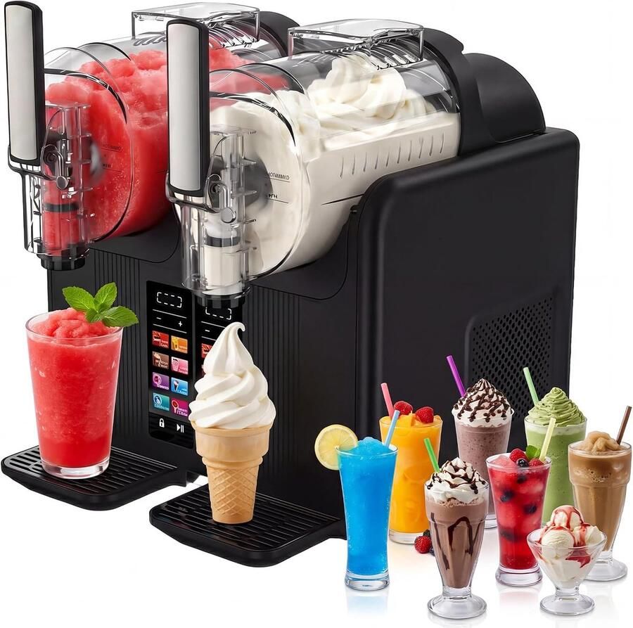 2 x 2L ijsmachine Slushie machine met 7 slimme programma's