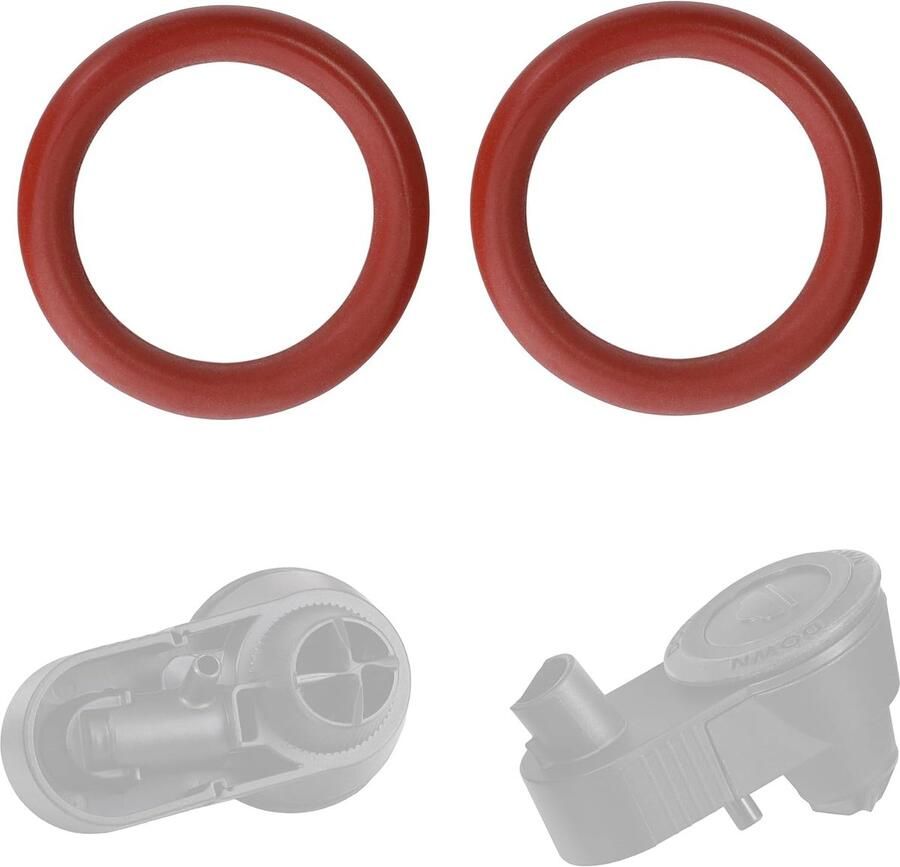 2 x afdichting O-ring vervanging voor opschuimer cappuccinaore V3 421944066141 compatibel met Saeco Philips Gaggia volautomatische koffiemachines HD RI modellen