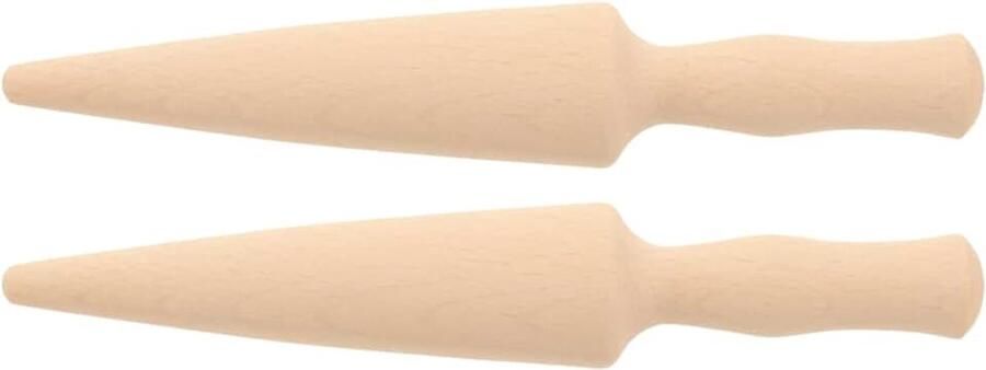 2 x houten wafelhoorn of plantenhout voor zelfgemaakte wafelhoorns of ijswafels