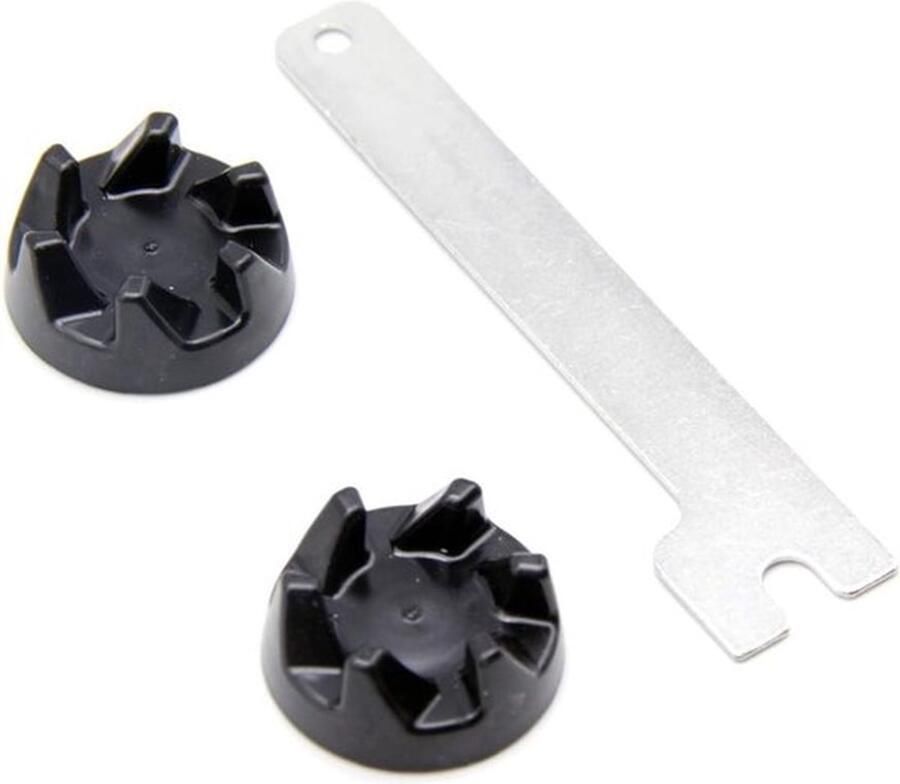 2 x koppeling 9704230 blender coupler reserveonderdeel voor keuken aid mixer modellen KSB52 KSB5 5KSB52 en 5KSB5 inclusief montagesleutel
