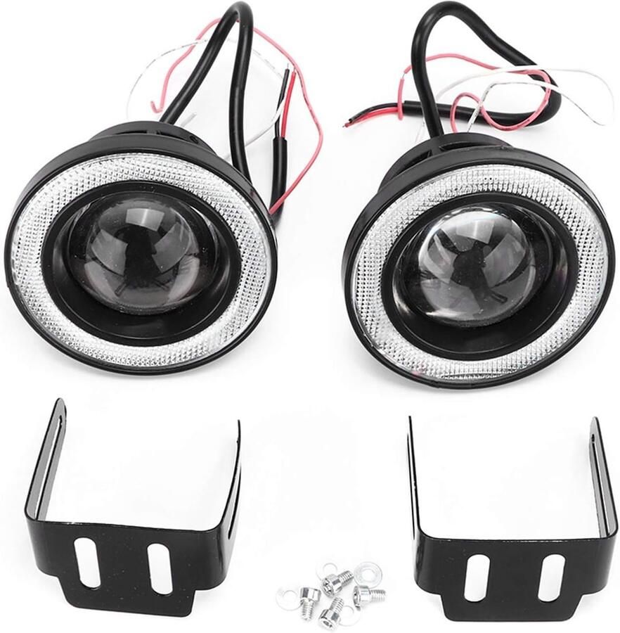 2 x LED-scheinwerpers 3 5 inch antiroest universeel wit