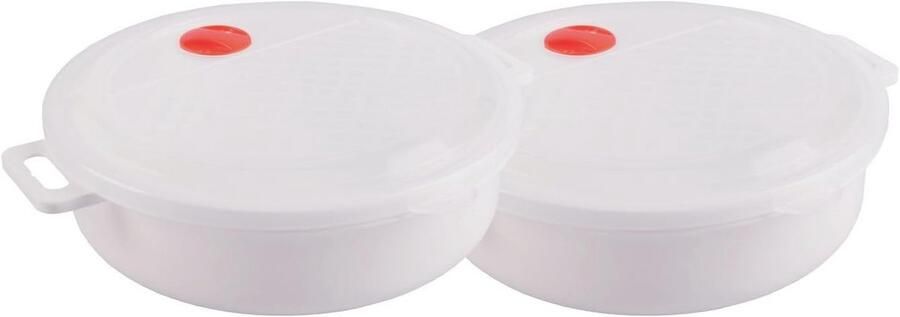 2 x Magnetronovenpannen 2 0 L Ideaal voor Opwarmen en Bewaren van Gerechten