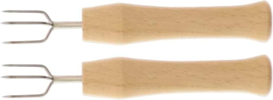 2 x pelaardappelvork houder voor aardappelen of maïskolven aardappelpriker