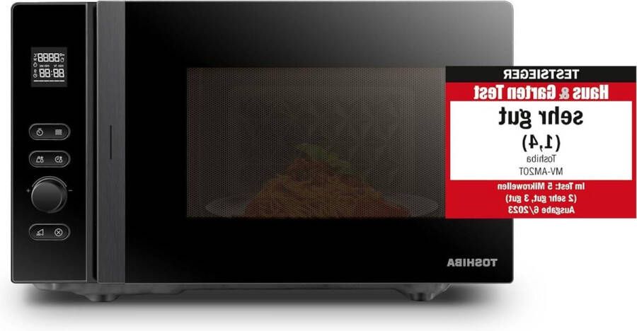 20 L magnetron solo 800 W 5 vermogensstanden 12 automatische programma's emaille binnenkant ontdooifunctie zwart