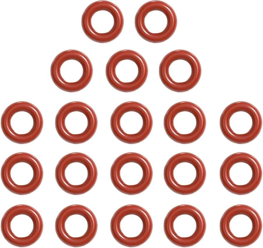 20 Rubber Seals voor Slangen 4 mm Geschikt voor Volautomatische Koffiemachines Duurzaam en Waterdicht Silicoonmateriaal Perfecte Pasvorm voor Merken