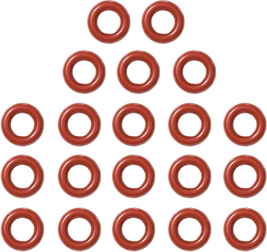 20 Rubber Seals voor Slangen 4 mm Geschikt voor Volautomatische Koffiemachines zoals Saeco Siemens Bosch en meer Hoogwaardige Siliconen Dichtingen voor Optimale Prestaties