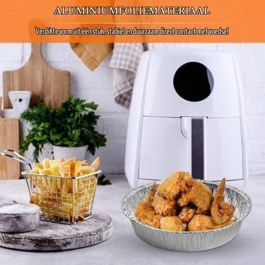 20 Stuks Aluminium Schalen 8 Inch Taartvormen Wegwerp Bakplaten en Bakschalen voor Bakken en Serveren