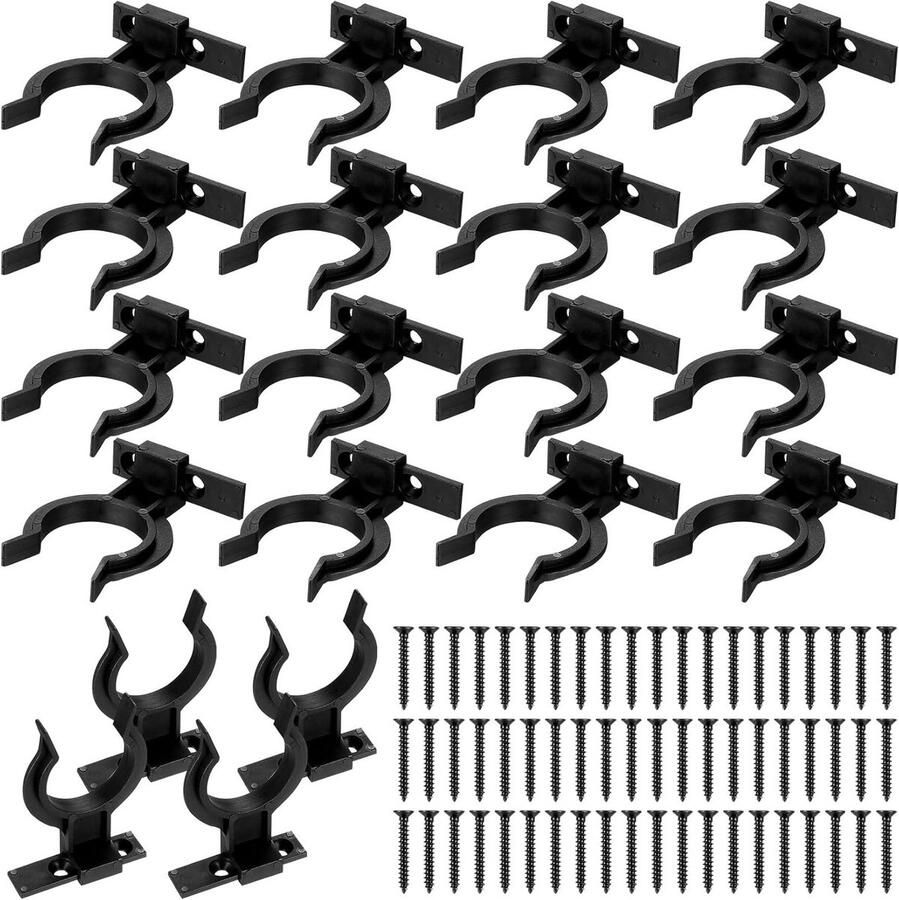 20 Stuks Kickboard Clips voor Keuken Stevige Skirting Beugels voor Kastpoten Inclusief 60 Schroeven Geschikt voor 32-36mm Ideaal voor Keukenrenovatie en Meubelondersteuning