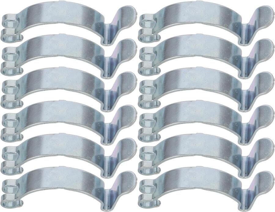 20 Stuks Metalen Luchtfilter Beugel Clip Veer Klem voor Luchtfilterbehuizing Snel Te Monteren Vervangingsonderdeel voor Auto Luchtinlaat Trillingsdempend Geluidsarm Geschikt voor