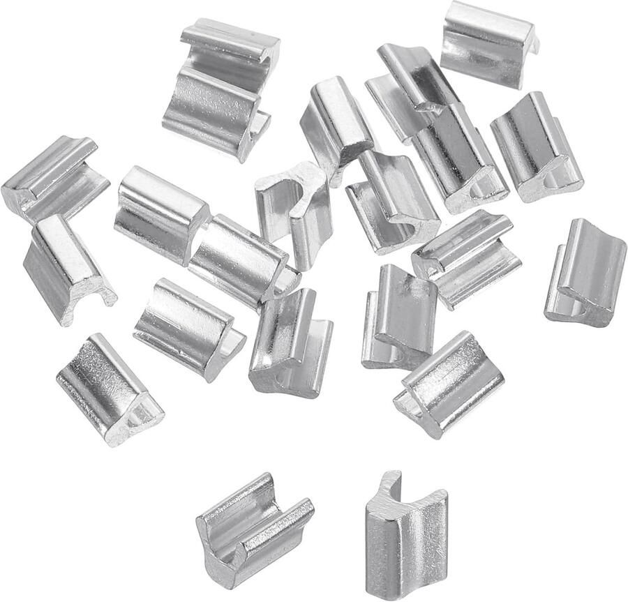 20 stuks ritssluitingreparatieset #5 topstopper eindstuk ritssluiting schuifregelaar vervanging voor tas jas doe-het-zelf naaien vervanging zilverkleur