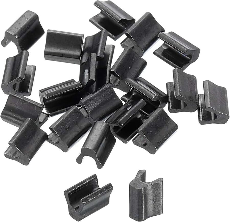 20 stuks ritssluitingreparatieset #5 topstopper eindstuk ritssluiting schuiver vervanging voor tas jas doe-het-zelf naaien vervanging metallic zwart