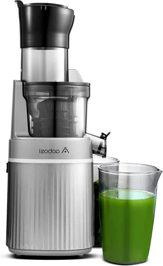 200W sapcentrifuge voor groenten en fruit met omgekeerde functie twee maten filter intelligente chip grijs sapcentrifuge groenten en fruit