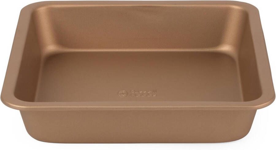 22 cm Carbon Steel Vierkante Pan met Antiaanbaklaag en Eenvoudige Reiniging Stijlvol Ontwerp in Goud