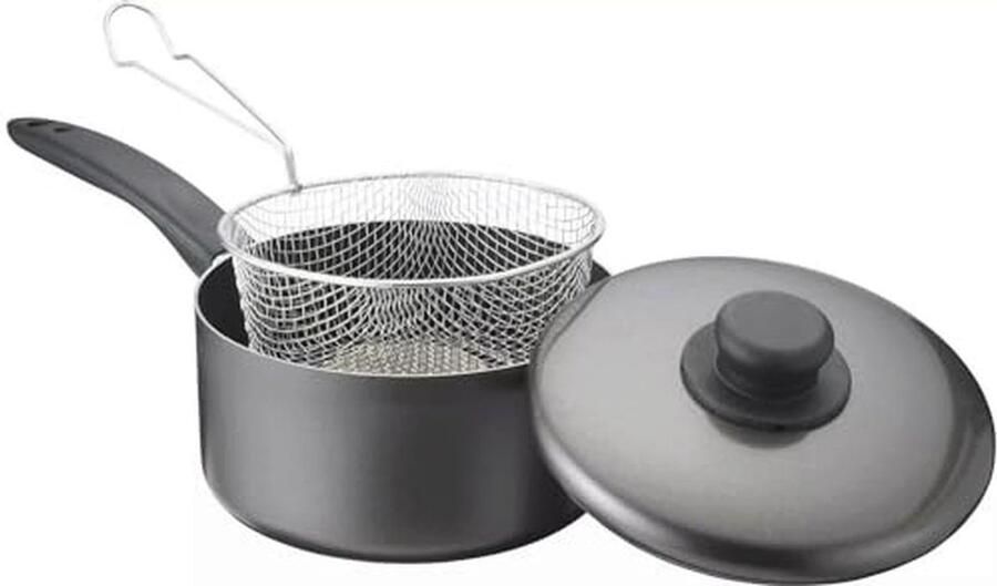 22 cm Chip Pan met Hittebestendige Handgrepen