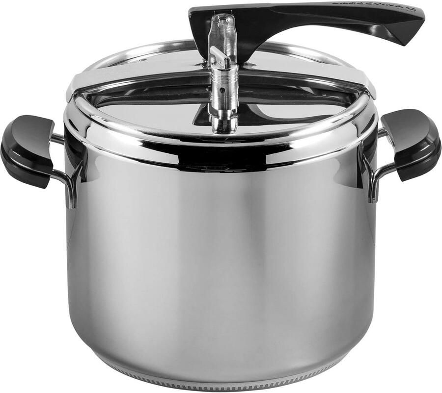 Snelkookpan Drukkoker Snel Koken Lagofusiebodem 22 cm Metaalkleur