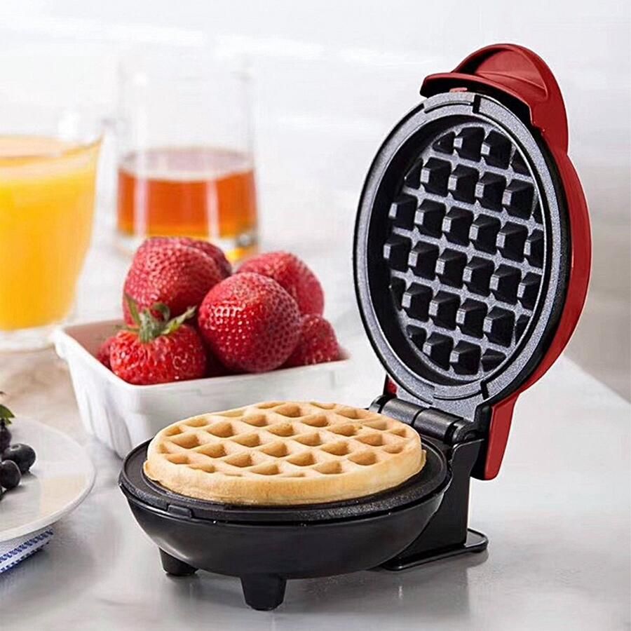 220V elektrische wafelmaker met constante temperatuur en automatische temperatuurregeling dubbelzijdige verwarming elektrische wafelmaker ontbijtmachine voor huishoudelijk gebruik