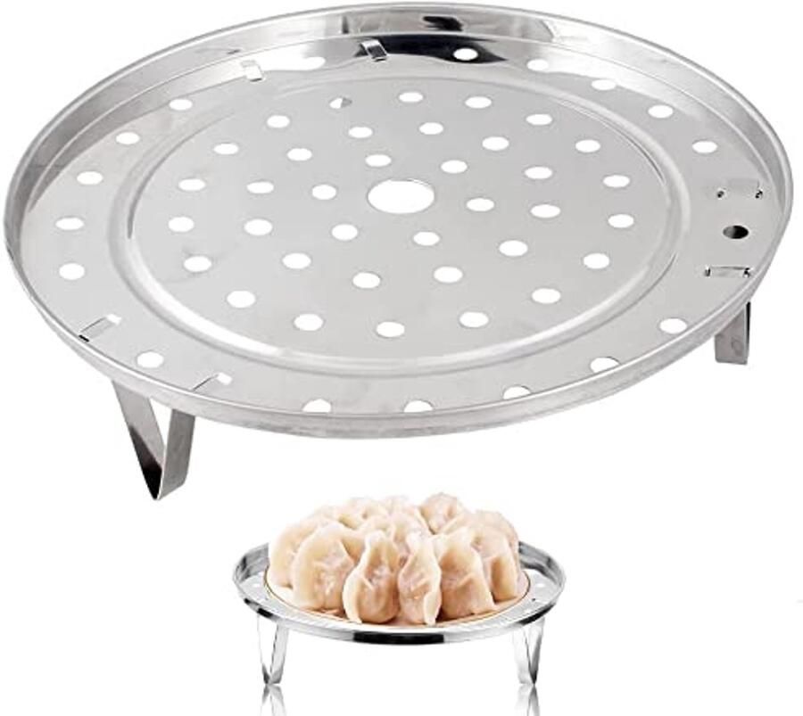 22cm Roestvrij Stalen Stomen Rack voor Efficiënt Koken en Bakken