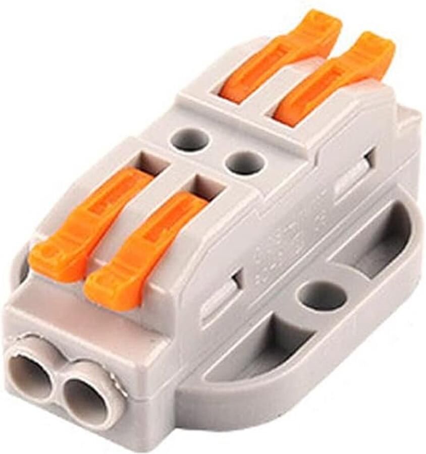2 3 4 5 6 8 10 12-polige draadstootverbinder compacte verbindingsklem 0 08-4 mm² snelgeïsoleerd klemblok type 22-2