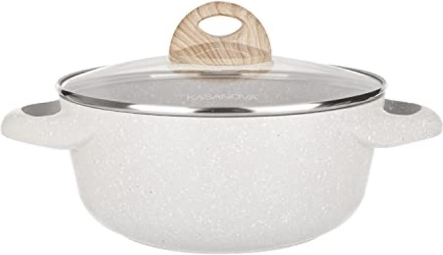 24 cm Braadpan met Deksel Gezond Koken zonder Vet