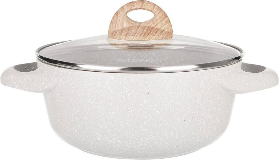 24 cm Braadpan met Deksel Gezond Koken zonder Vet