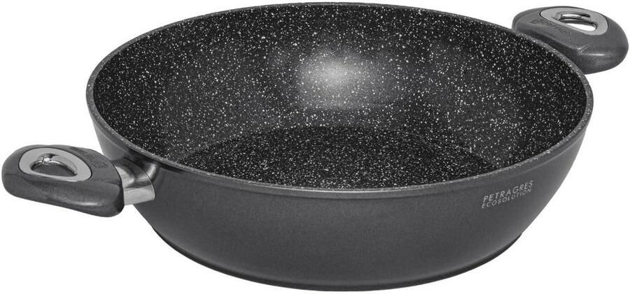 24 cm Koekenpan met PFAS-vrije Antiaanbaklaag Geschikt voor Alle Warmtebronnen Inclusief Inductie