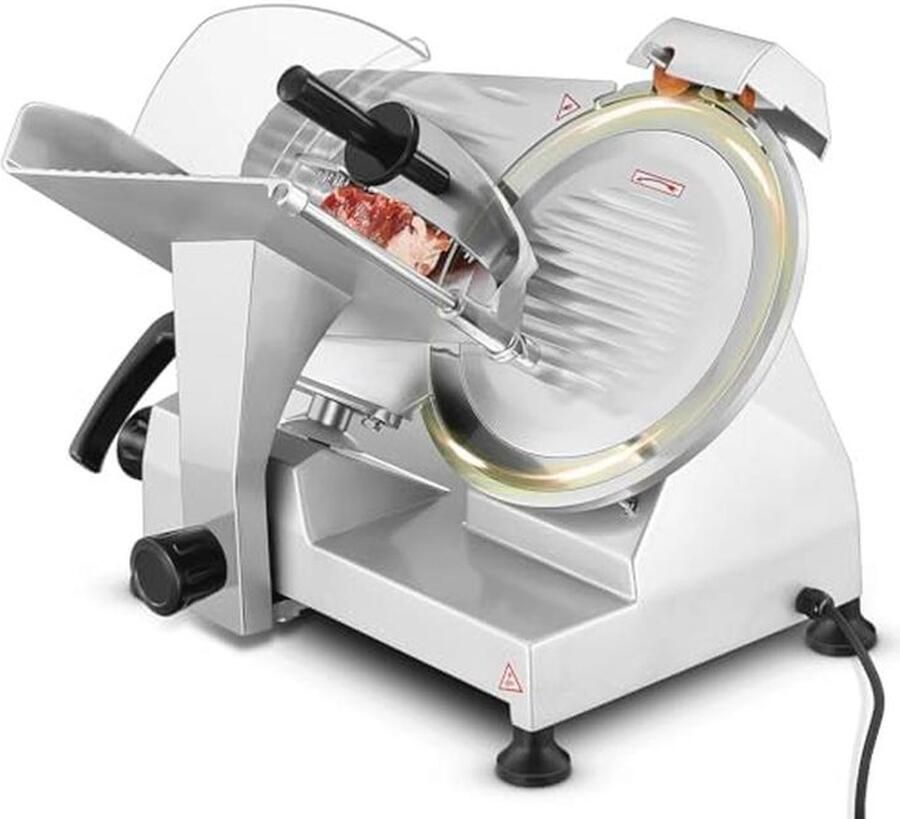 240 W Elektrische Vleessnijmachine en Voedselsnijder Allessnijder met 25 4 cm Koolstofstalen Lemmet