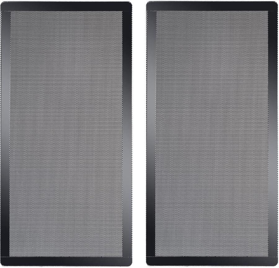 240mm x 120mm Computer Case Fan Stof Filter PC Mesh Filter Cover Grills met Magnetisch Frame Zwarte Kleur (2 Stuks)